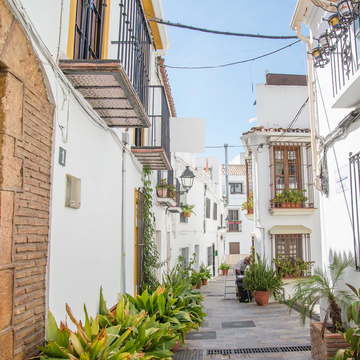 Casco Antiguo in Marbella, visiting from Malaga