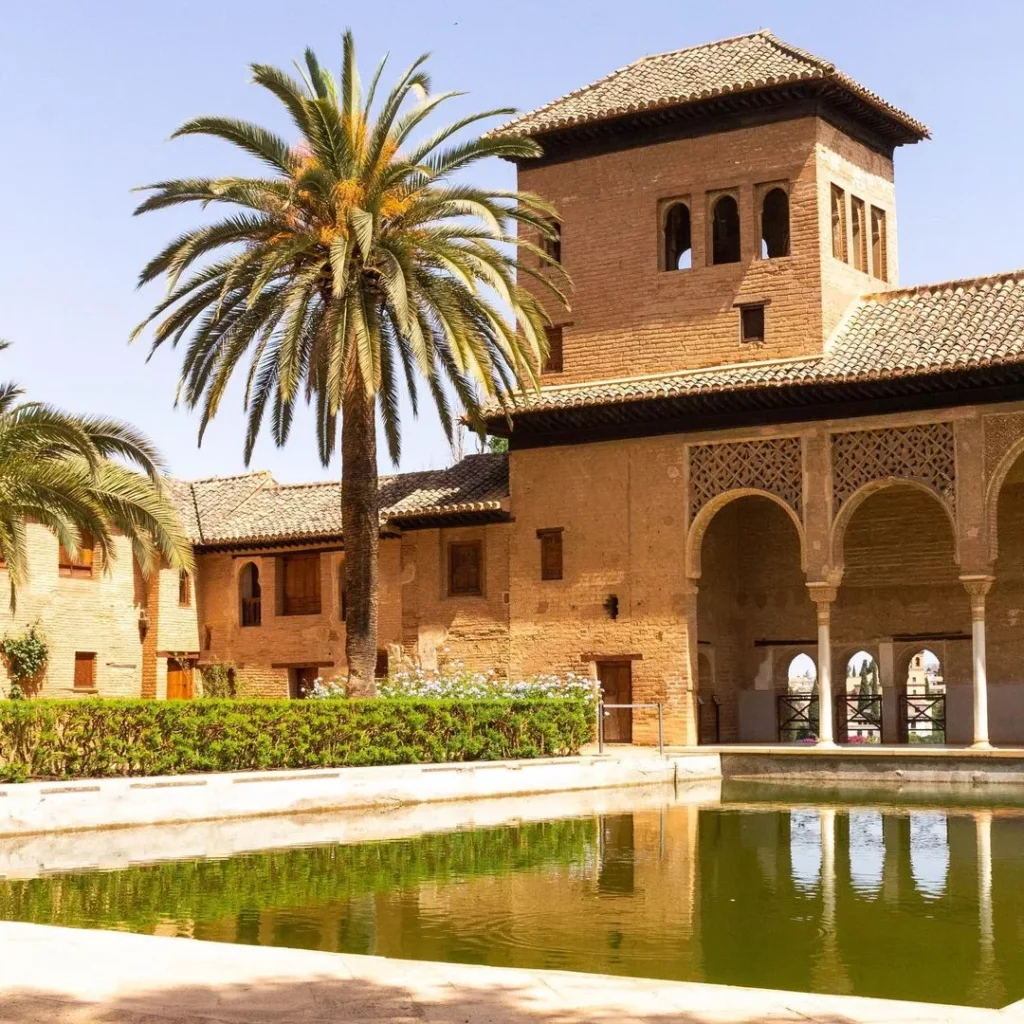 partal palace inside the alhambra in granada