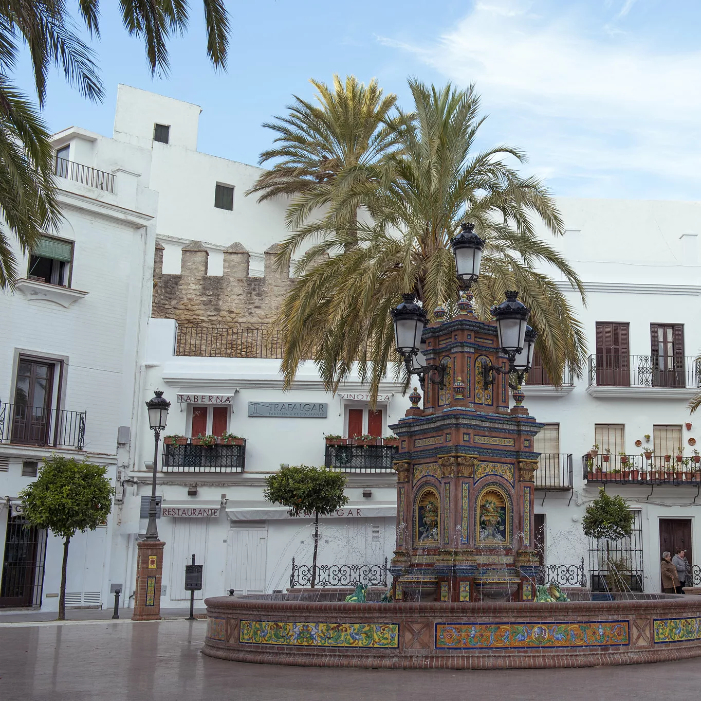 Plaza de Espana in Vejer