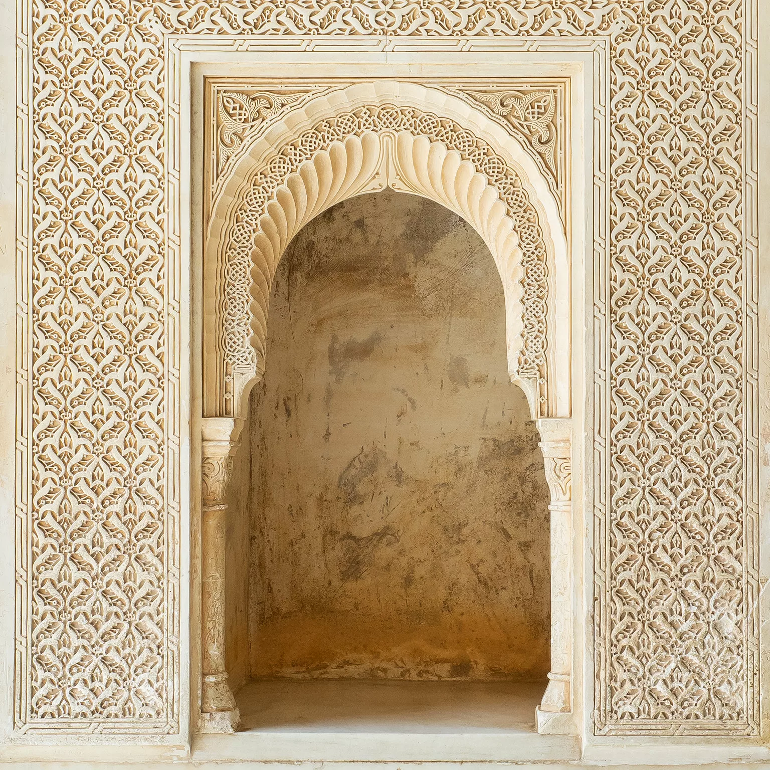 Islamic ornate niche in the Alhambra
