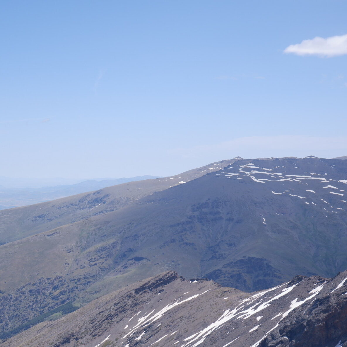 view of the Sierra Nevada near Granada