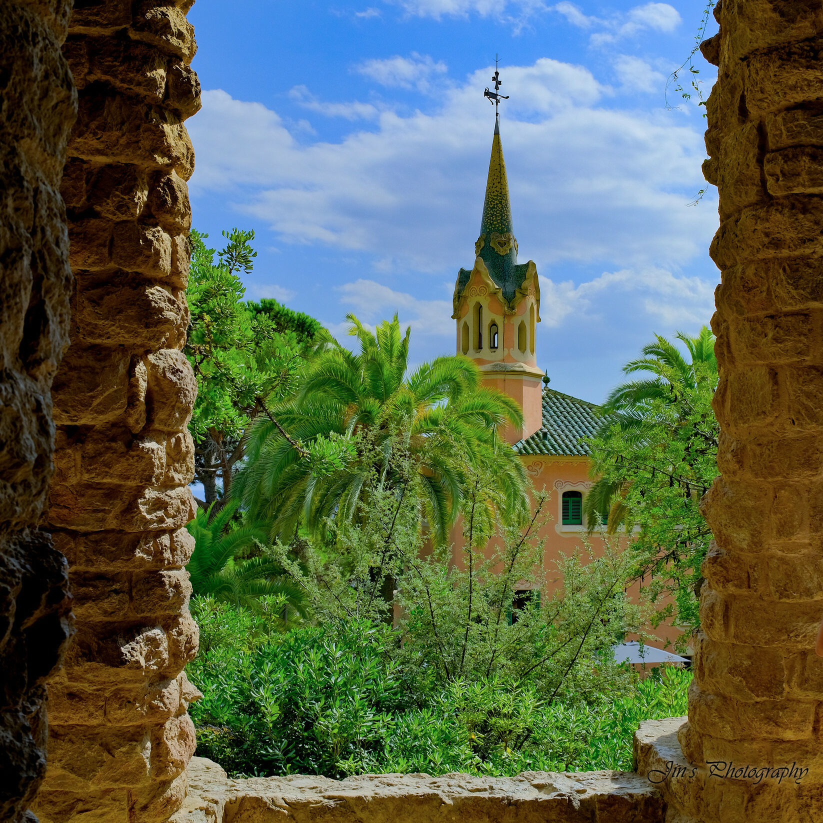 Park Güell by Antoni Gaudí in Barcelona