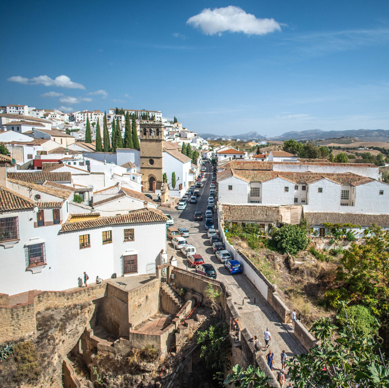 Ronda View of a street from the village