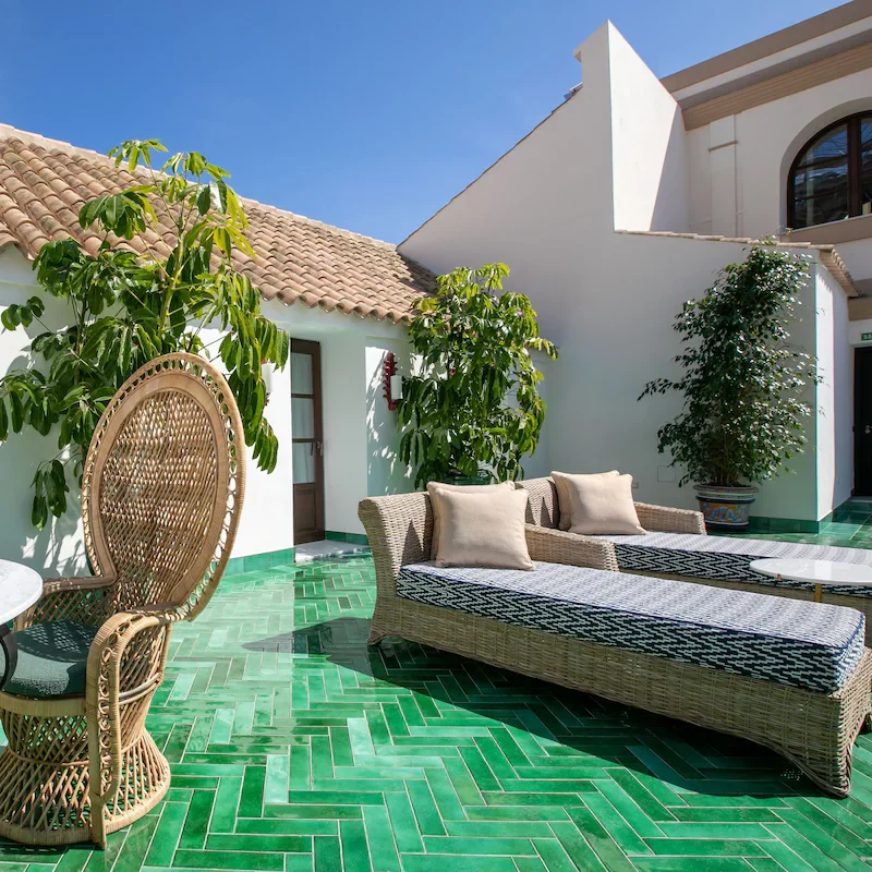 rooftop terrace of the casa palacio don ramon